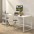 White Multifunctional Computer Desk - TECHLY - ICA-TB 3545W-3
