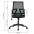 Office chair with padded seat and net fabric back - TECHLY - ICA-CT MC085BK-2