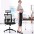 Office Chair with High Back and Adjustable Headrest Black - TECHLY - ICA-CT MC016-4