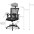 Office Chair with High Back and Adjustable Headrest Black - TECHLY - ICA-CT MC016-1
