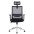 Office Chair with High Backrest Headrest and Chrome Base Black - TECHLY - ICA-CT MC021-2