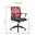 Office Chair with Middle Back Black / Bordeaux - TECHLY - ICA-CT MC064-2