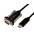Converter Adapter USB to Serial RS232-C 1,5m Black - TECHLY NP - IDATA USB-SER-2CT-0