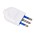 Italian Plug 10A White - TECHLY - IPW-IC118-2