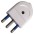 Italian Plug 16A White - TECHLY - IPW-IC119-0