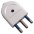 Italian Plug 16A White - TECHLY - IPW-IC119-2