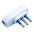 Lowered Plug 2P + T 10A White - TECHLY - IPW-SP10-W9-1