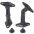 Pair of Speakers Brackets Wall / Ceiling Universal Adjustable - TECHLY NP - ICA-SP SS20-3
