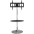 Floor Support with Round Base and Shelf for LCD/LED TV 32-70" - TECHLY - ICA-TR13-7