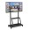 Multifunction Mobile TV Cart for LED/LCD TV 55-100" with shelf - Techly - ICA-TR30-4