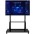 Multifunction Mobile TV Cart for LED/LCD TV 55-100" with shelf - TECHLY - ICA-TR30-1