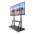 Floor Support with Shelf for LCD/LED/Plasma TV 55-120" - TECHLY - ICA-TR31-5
