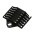 Comb Support for 6 Joints in Optical Fiber Black - TECHLY PROFESSIONAL - ILWL-SPLICE-6BT-0