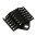 Comb Support for 6 Joints in Optical Fiber Black - TECHLY PROFESSIONAL - ILWL-SPLICE-6BT-1