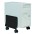 PC Steel Holder with Wheels, Black - TECHLY - ICA-CS 34-4