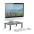 Adjustable Ergonomic Stand with 3 Height for Monitor in Black Metal - TECHLY - ICA-MS 481-0