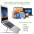 Foldable Aluminum Stand for Notebook, Tablet and Smartphone from 10" to 16" - TECHLY - ICA-TBL 134TY-14
