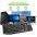 Bluetooth Wi-Fi 2.4 GHz Dual Mode Keyboard for Smart TV Backlit with Touchpad - TECHLY - ICTB9801TB-12