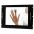 Rack LCD Monitor 21.5" Touch Screen 19" 8 Units Black - TECHLY PROFESSIONAL - I-CASE MONI-21BK-0