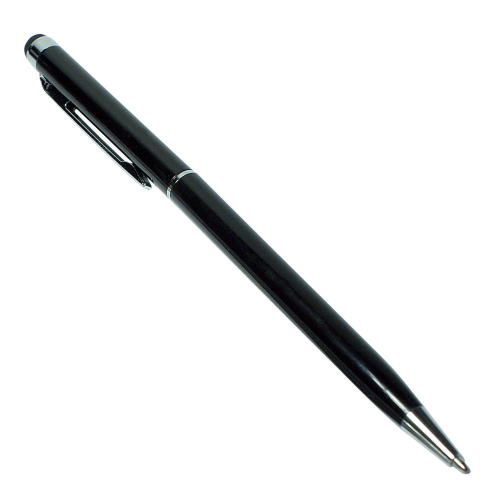 Penna nera a sfera scatto 2in1 con pennino stylus per schermi touch VINCIANN