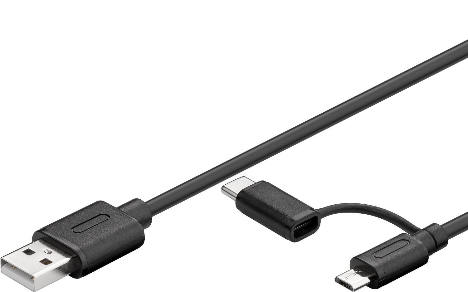 USB-C ™ Adattatore-USB 2.0 Micro B-Presa; USB 3.1 sottochiave C/Micro-B 2.0 ARGENTO 