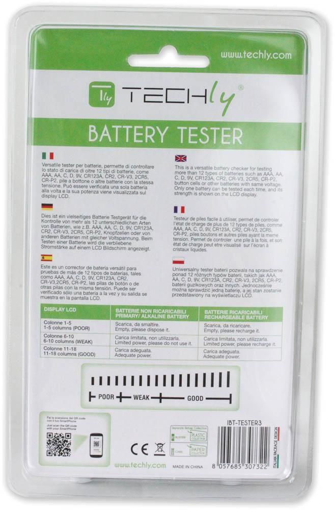 TESTER PILA SCARICA