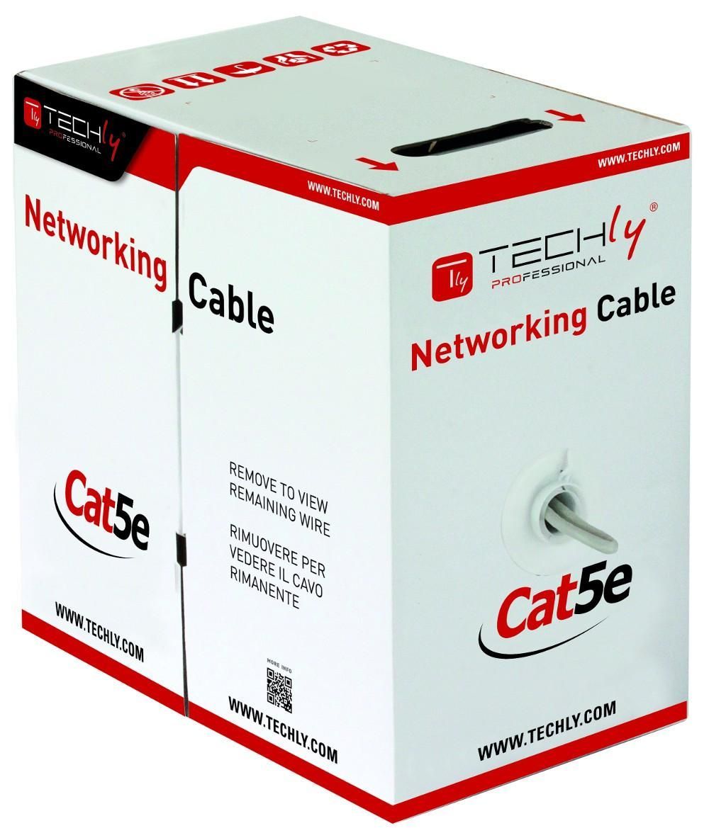 305M CAT5E 305m Network Data Ethernet Cable Indoor CCA Grey 