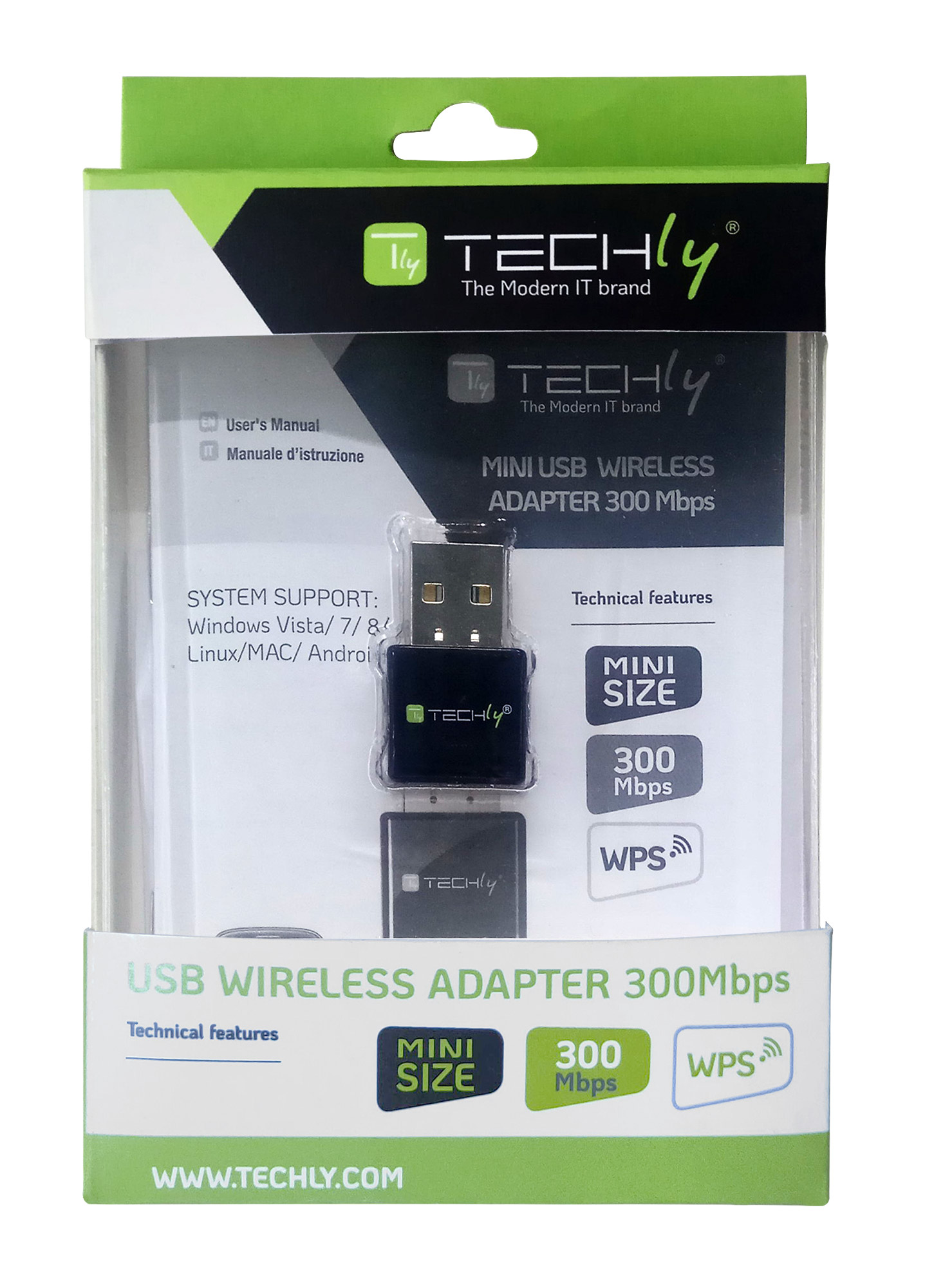300M USB Wireless WiFi Lan Network Receiver Card Adapter For Desktop PC WPS 