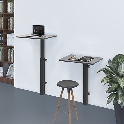 Height Adjustable Wall Mounted Workstation Multifunction Office